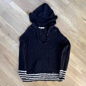 Like New Roxy Sweater Navy Baja Hoodie Womens L